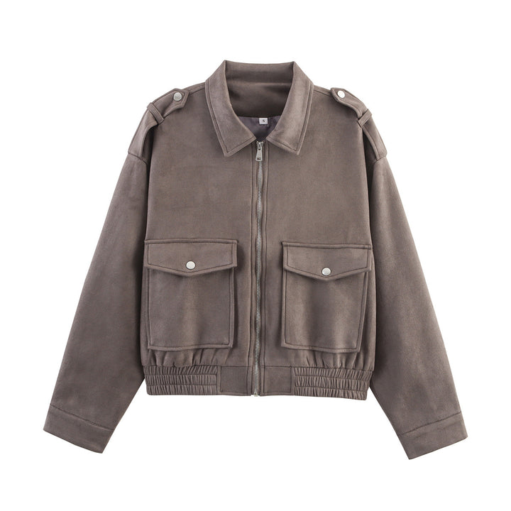 Fashionable women's transitional jacket with casual style and practical pockets Lune London