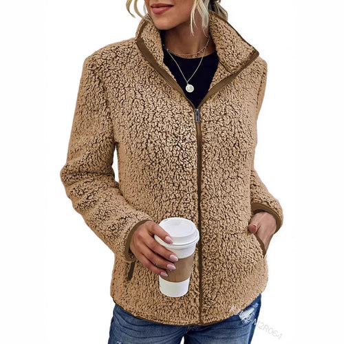 Veste en fleece pour femme avec col haut et toucher doux Chic & Stil