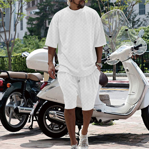 Comfortable summer outfit for men with oversized T-shirt and shorts Amarae