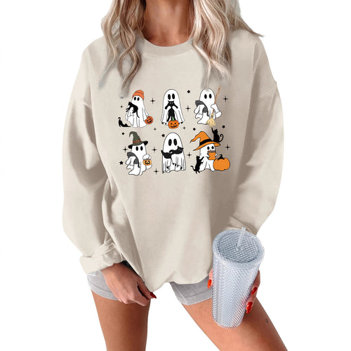 Sweatshirt pour femmes avec motif d'horreur créatif Chic & Stil