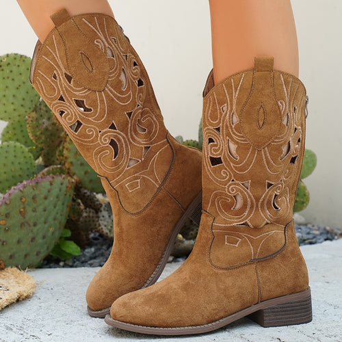 Ladies' boots with artistic anatomical design Amarae