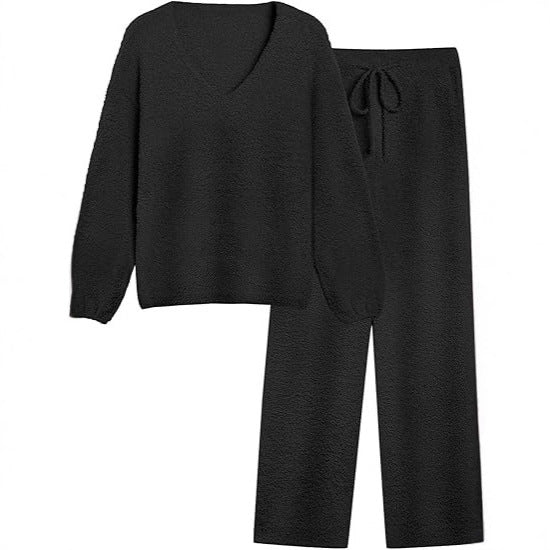 Ensemble de détente pour femmes en matériau légèrement texturé Chic & Stil
