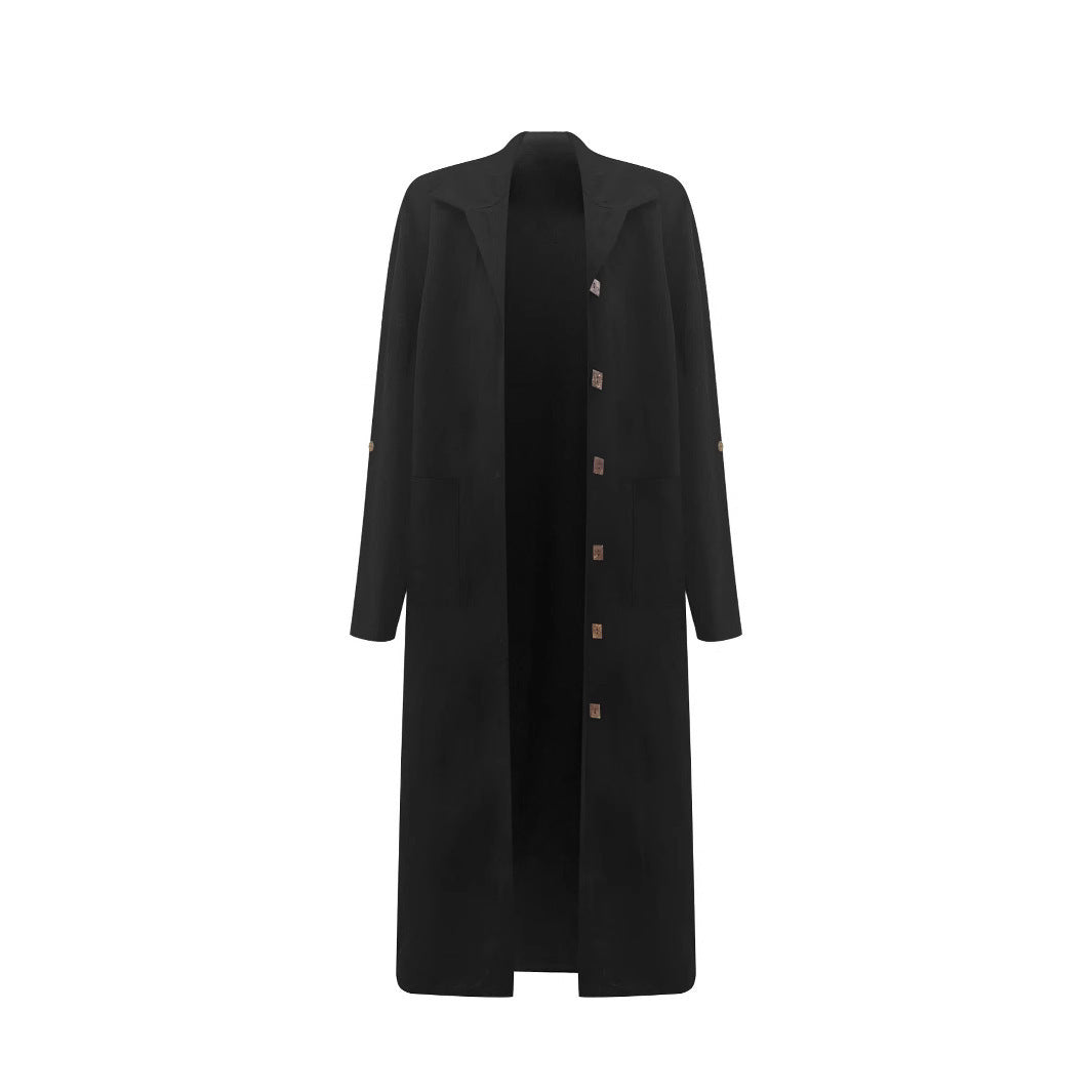 Ladies Oversized Long Blazer with functional pocket details Lune London