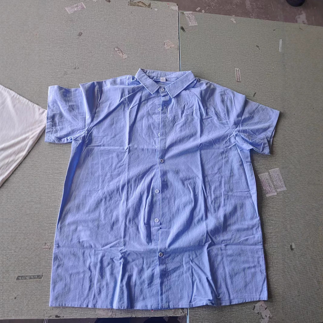 Men's Light Casual Loose Fit Short Sleeve Shirt Amarae
