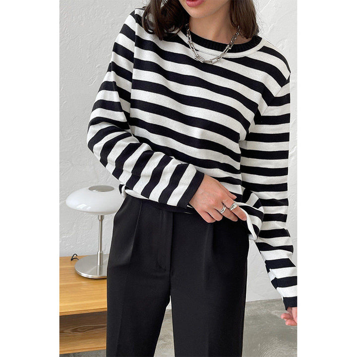 Striped long-sleeve T-shirt for women Lune London