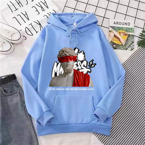 Women’s hoodie with modern graphic print and inspiring lettering Chic & Stil