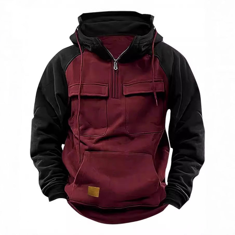 Functional hooded jacket for men with practical pockets Lune London