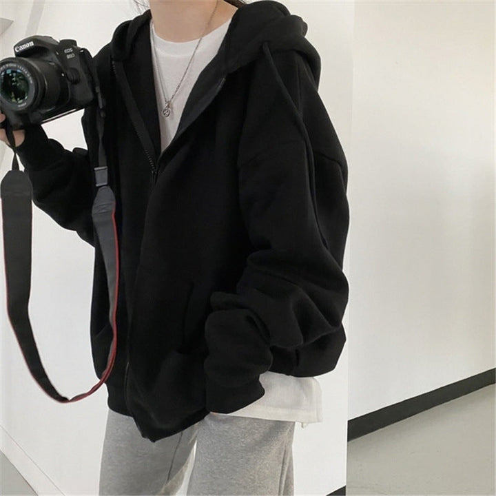 Ladies Oversized Hoodie Jacket Made Of Soft Fleece with Kangaroo Pocket Lune London