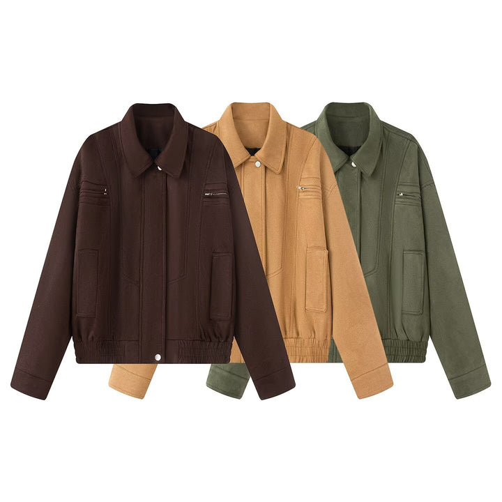 Ladies stylish transitional jacket with original collar Lune London