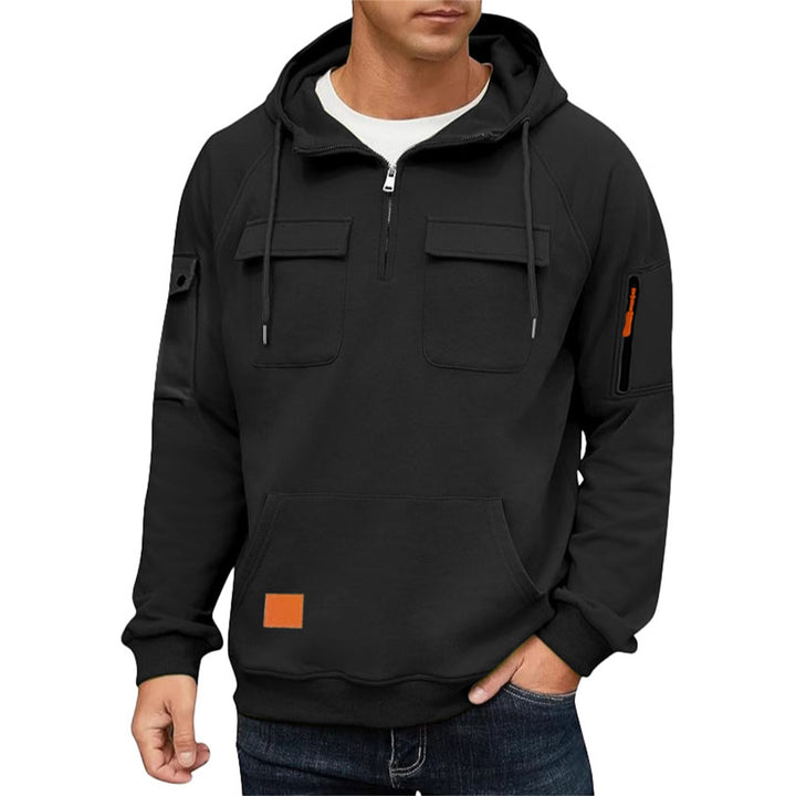Men's hoodie with practical pockets and chic sporty design