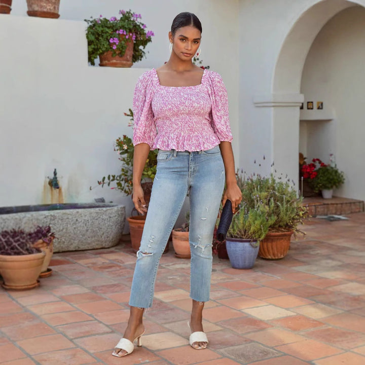 Ladies puff sleeves top Lune London