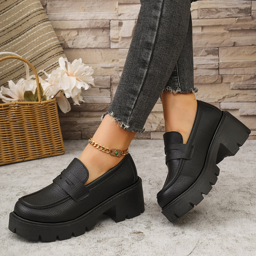 Women's platform slippers with non-slip contoured sole and stylish design Lune London