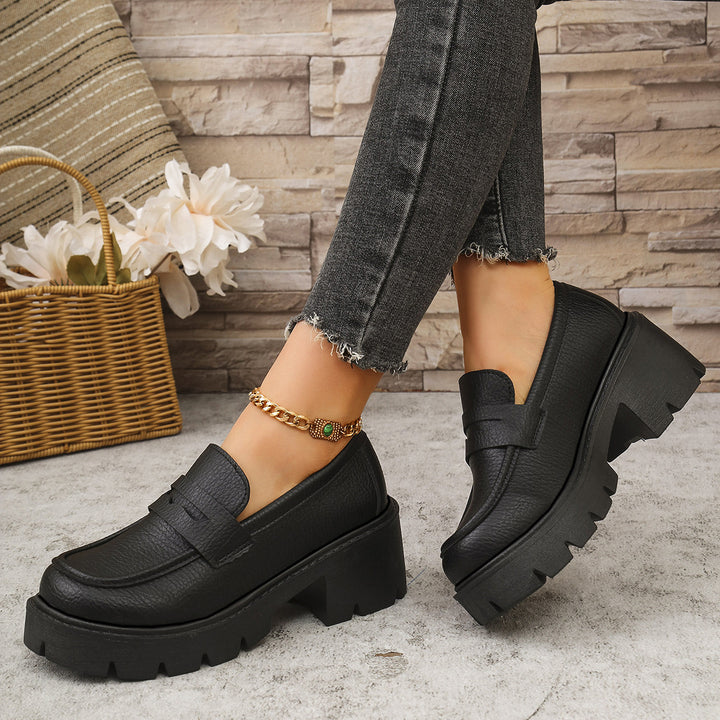 Women's platform slippers with non-slip contoured sole and stylish design Lune London