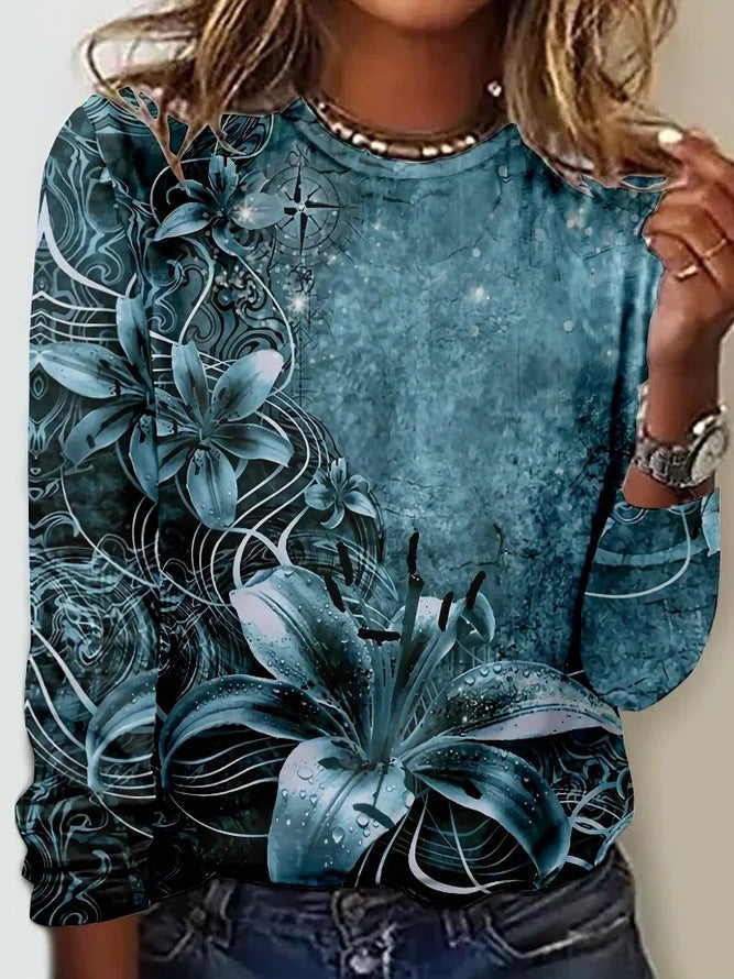 Lune London | Printed Round Neck T-Shirt