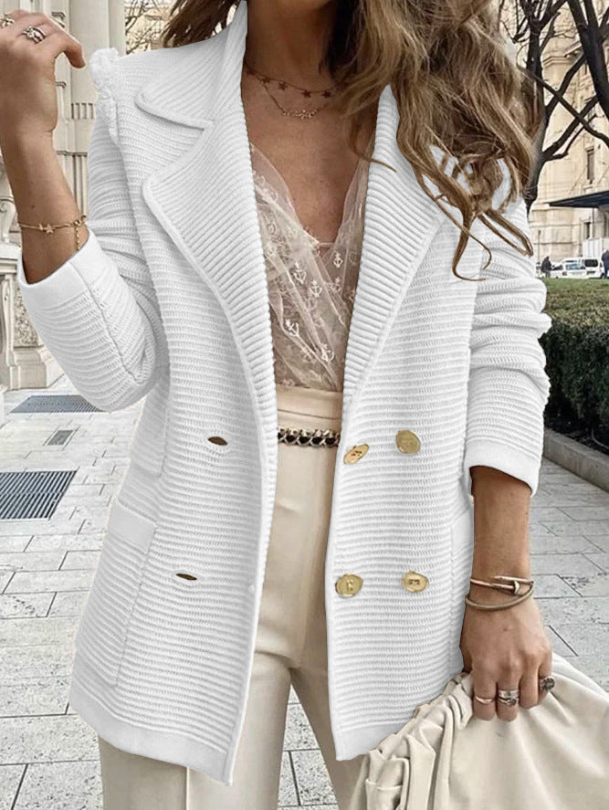 Ladies Chic Elegant Knit Blazer