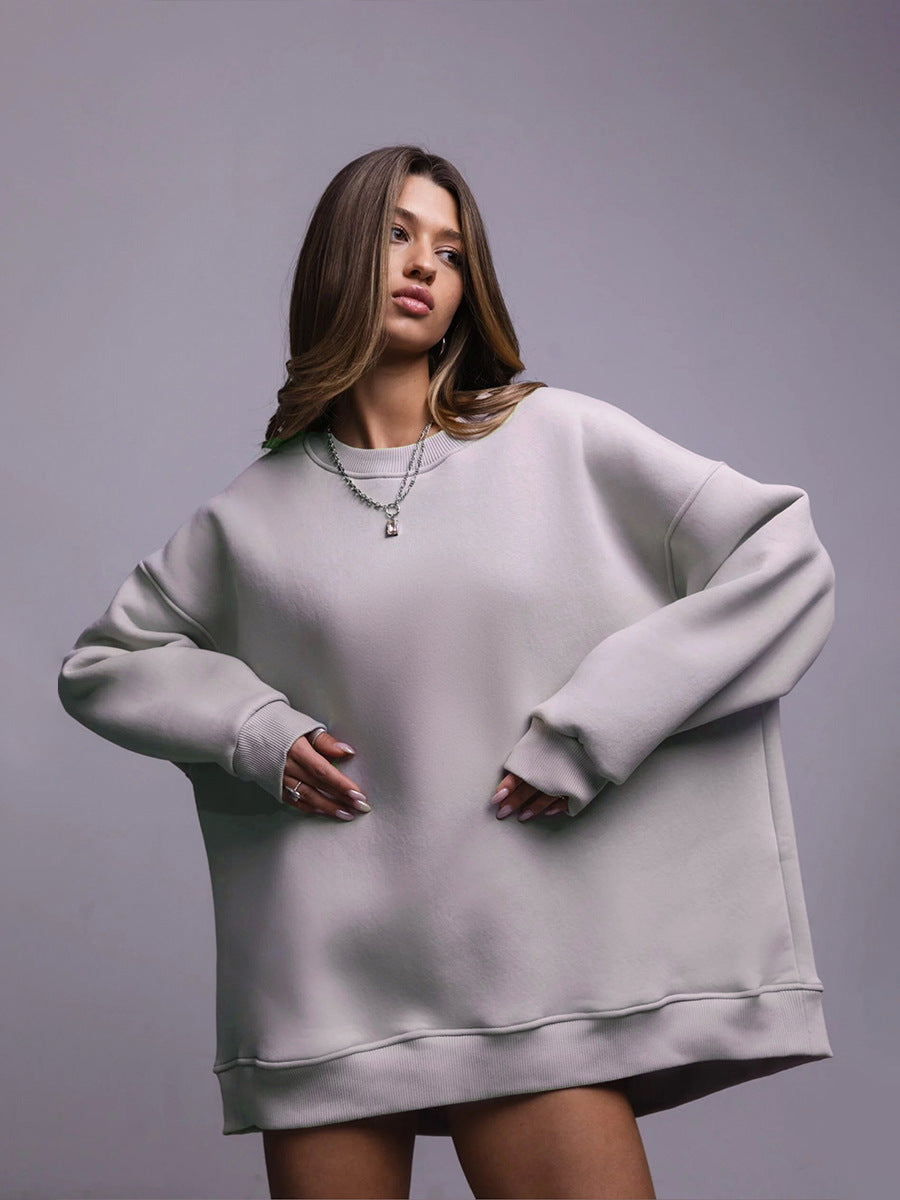 Sweatshirt oversized pour femmes avec coupe décontractée et intérieur doux Chic & Stil