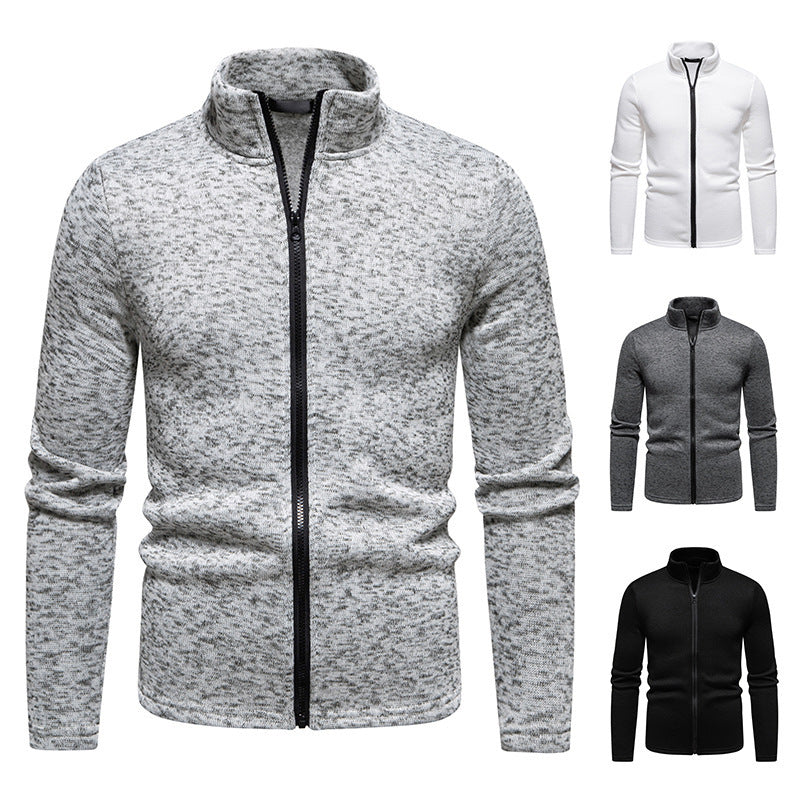 Men's fleece jacket with high collar and full zip Lune London