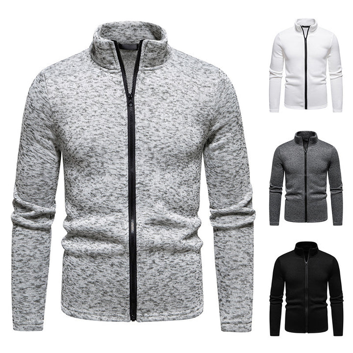 Men's fleece jacket with high collar and full zip Lune London