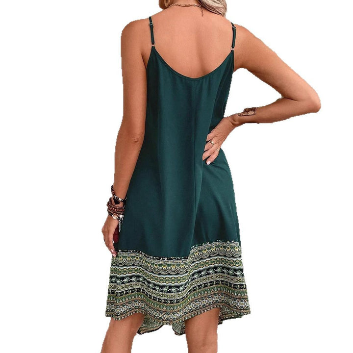 Sleeveless summer dress inspired by bohemian style Lune London