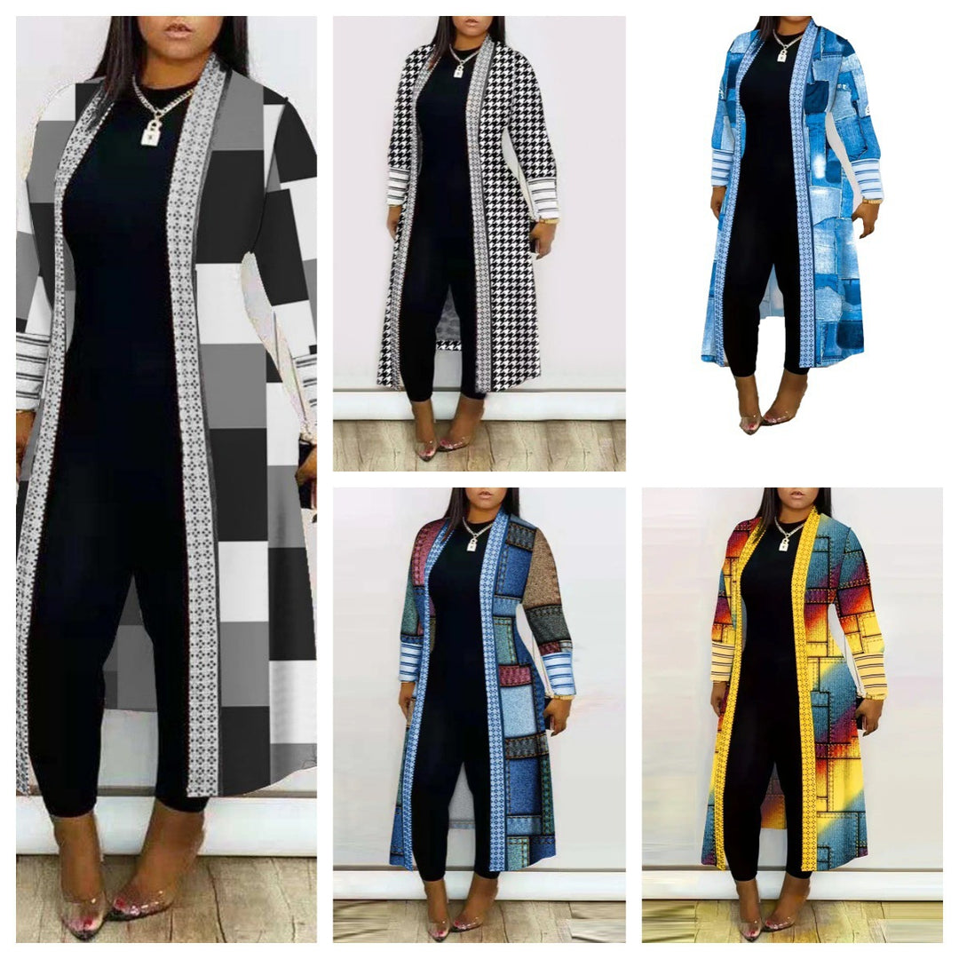 Lune London women's artistic long cardigan