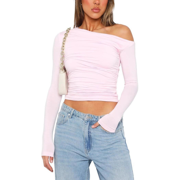 Lune London long sleeve off-shoulder women's T-shirt