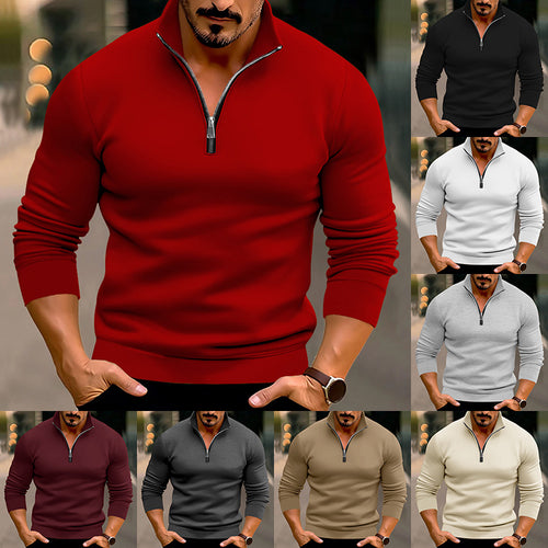 Men's sweatshirt with half zipper Amarae