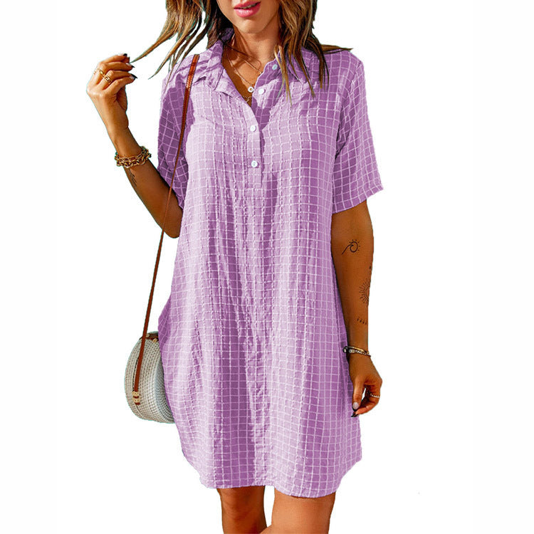 Casual dress for women with button detail and relaxed fit Lune London