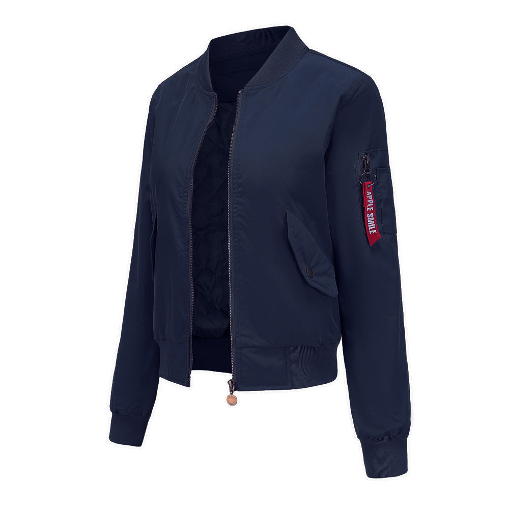 Sporty bomber jacket for women with practical pockets Lune London