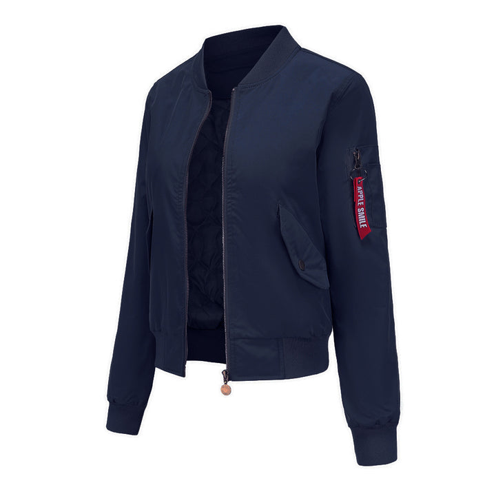 Sporty bomber jacket for women with practical pockets Lune London