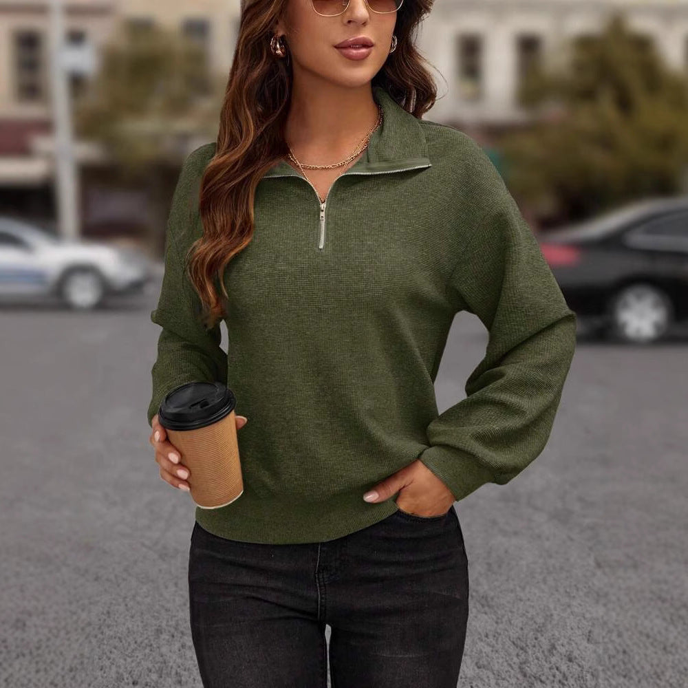 Amarae Women's Sporty Zip Sweater