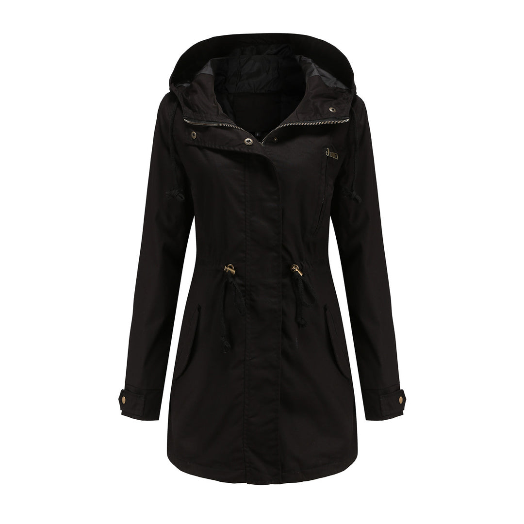 Functional jacket for women with adjustable waist and zipper Lune London