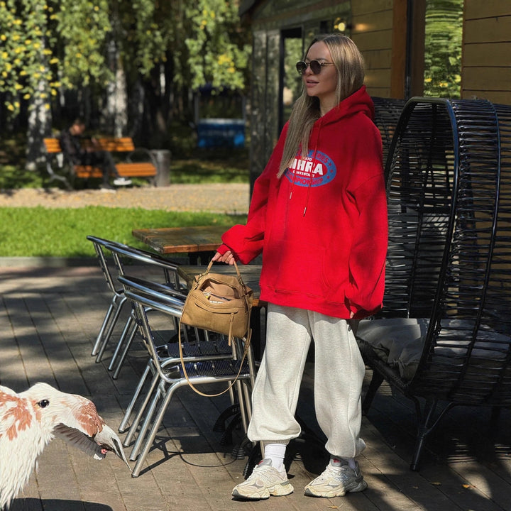 Women's hoodie with a creative vintage design and a comfortable fit Lune London