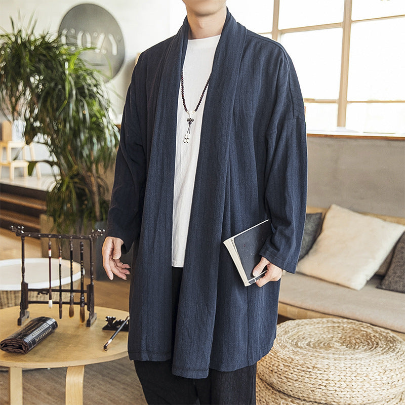 Casual kimono jacket for men with a stylish cut and a soft fabric Lune London