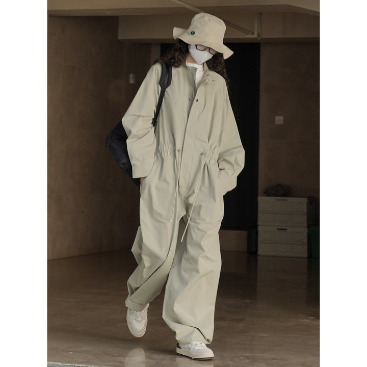 Women's Casual Utility Overall with Drawstring Waist and Multifunction Pockets Amarae