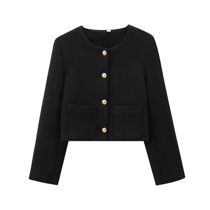 Women Short Cut Designer Jacket with Structured Fabric Amarae