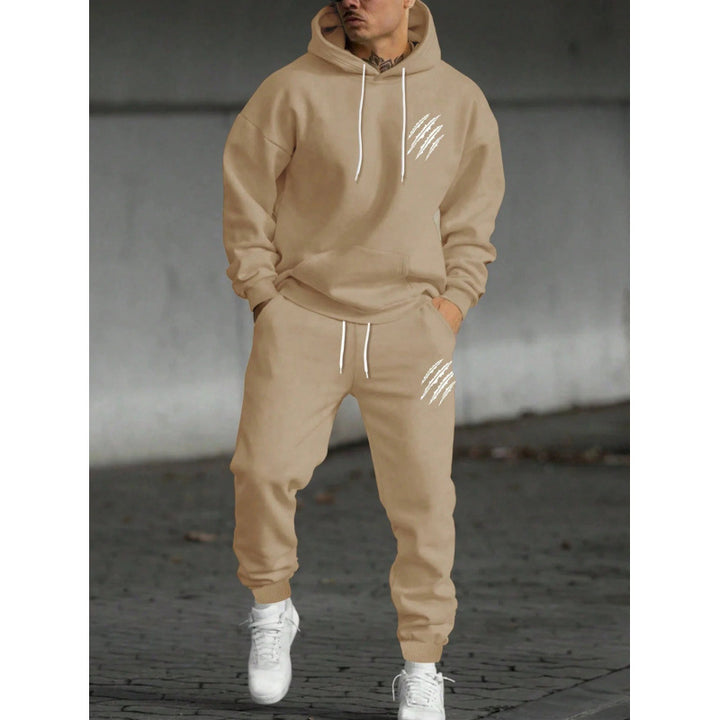 Men's hoodie tracksuit with creative graphics and comfortable fit Chic & Stil