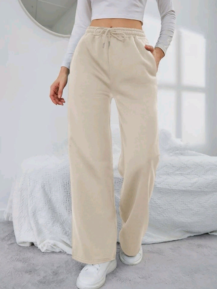 Women's wide leisure pants with elastic waistband Chic & Stil