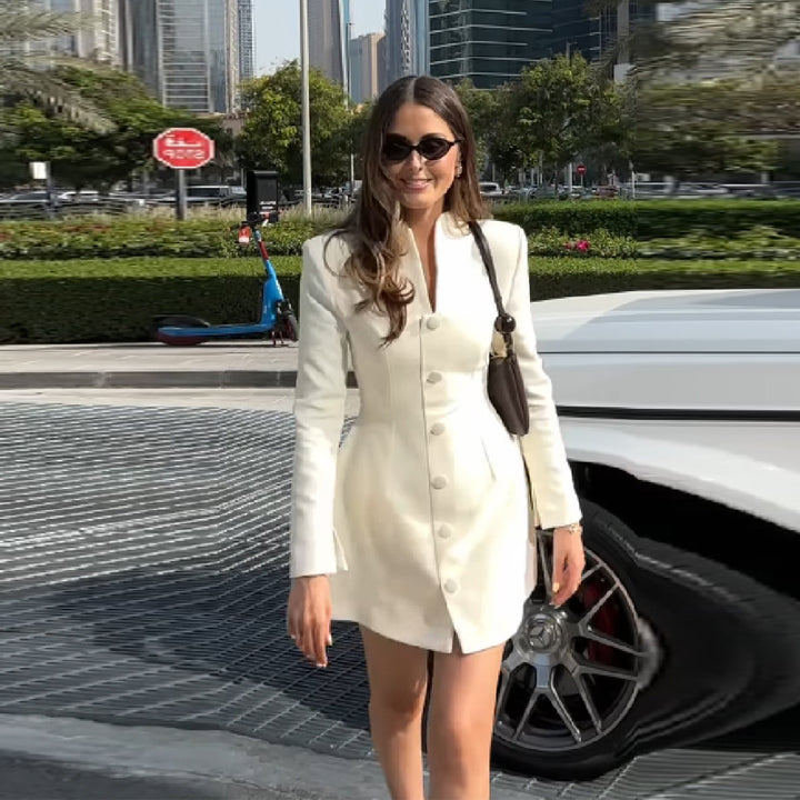 Lune London trench style women's blazer