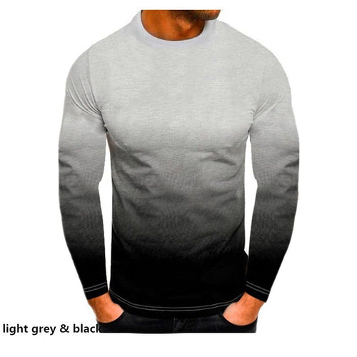 Men's long sleeve shirt with a modern gradient and a fitted cut Amarae