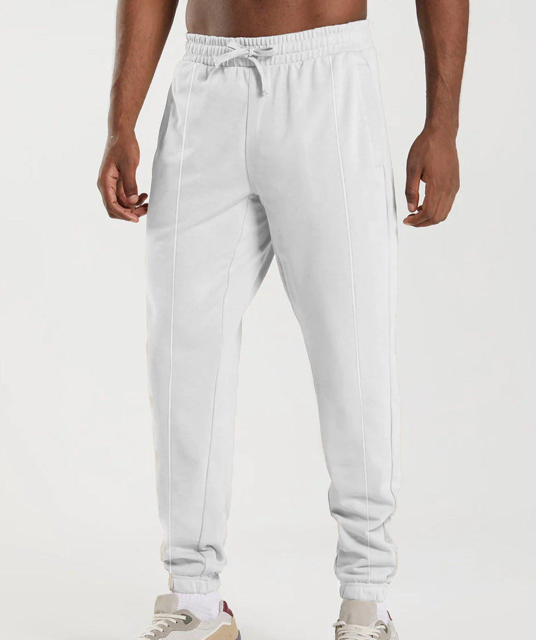 Sporty men's jogger pants with elastic waistband and side pockets Lune London
