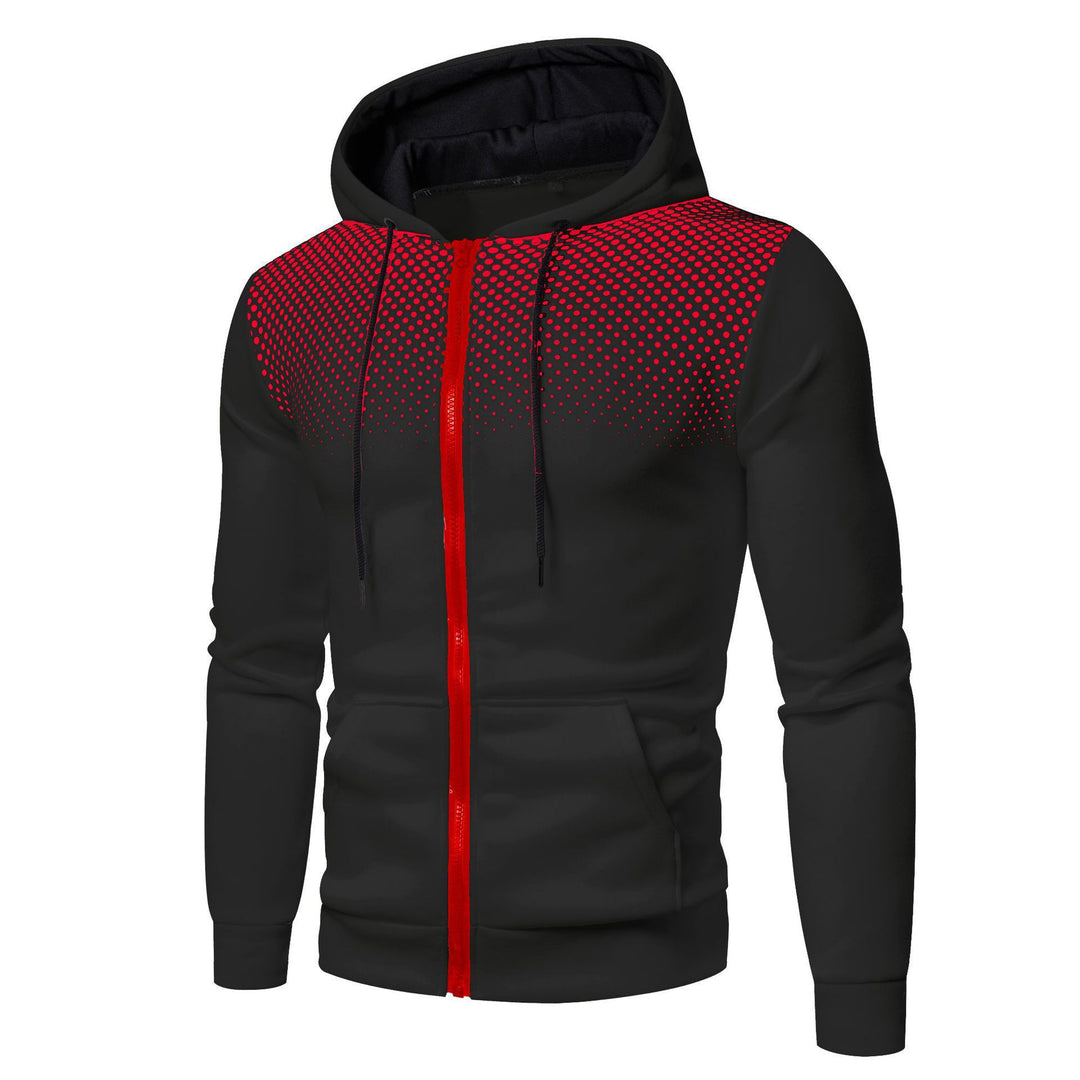 Men's zip-up sporty hoodie with breathable mesh insert Chic and Style