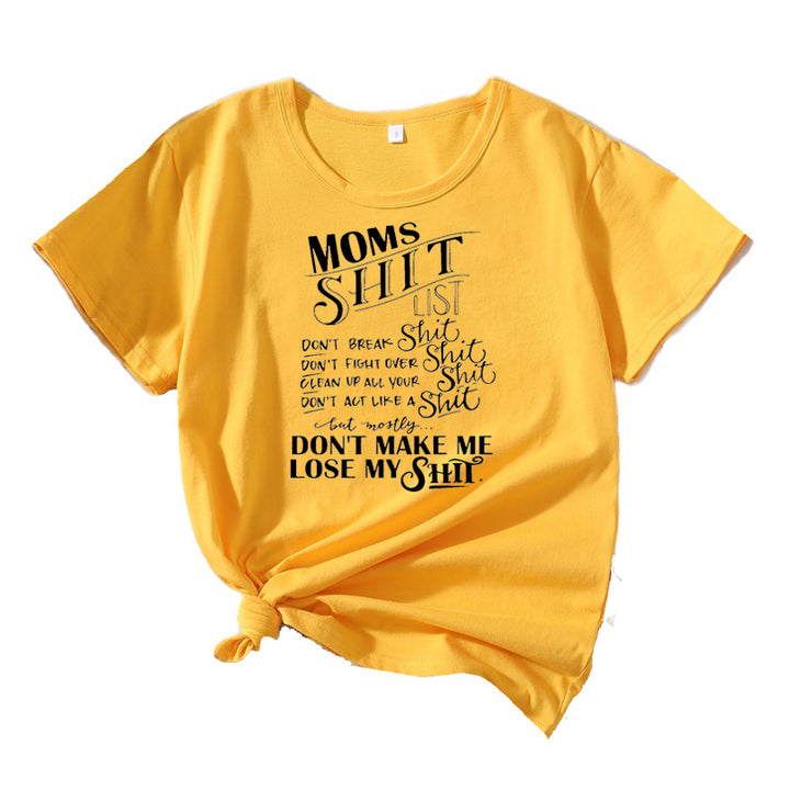 Women Casual Graphic T-shirt Lune London 1751262401