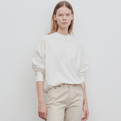 Pull décontracté à col rond pour femmes avec des manches surdimensionnées Chic & Stil
