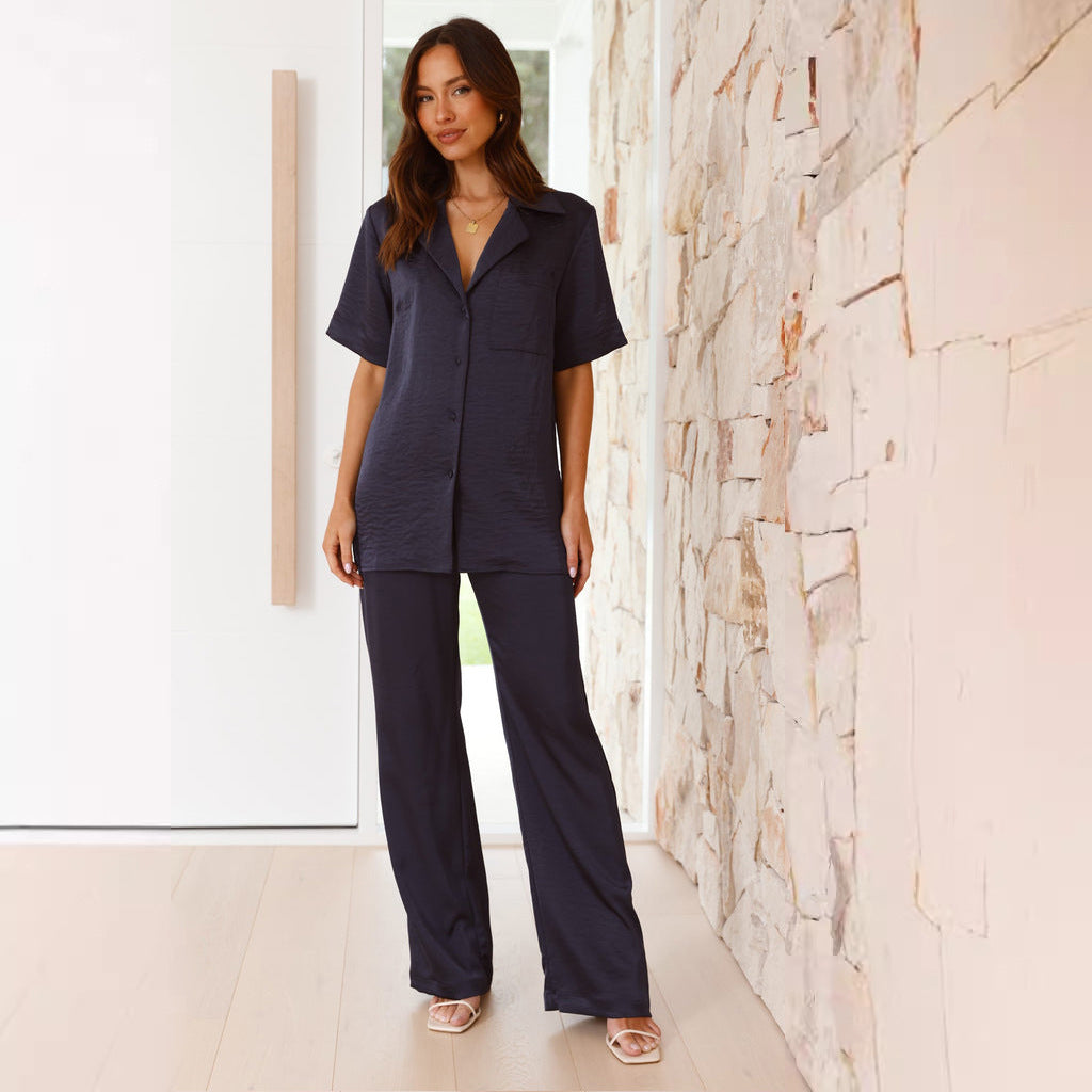Women's Satin Pajama Set Lune London
