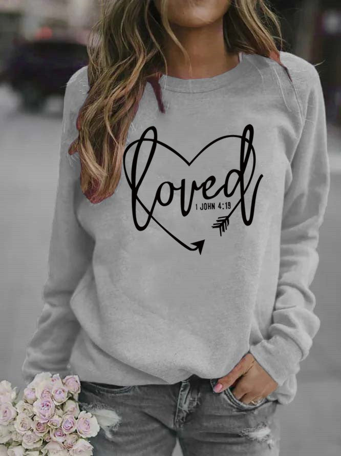 Women’s sweatshirt with inspiring lettering and trendy design Lune London