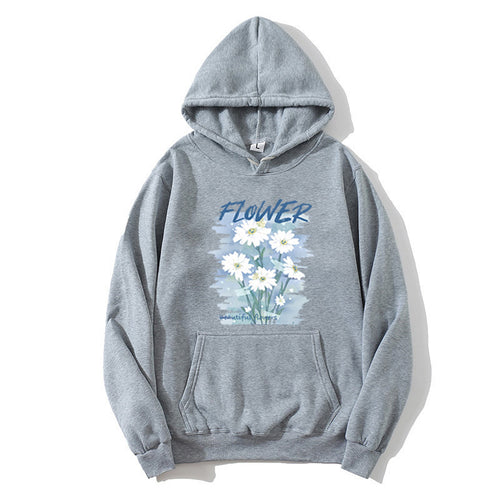 Women's hoodie with floral graphic print Chic & Stil