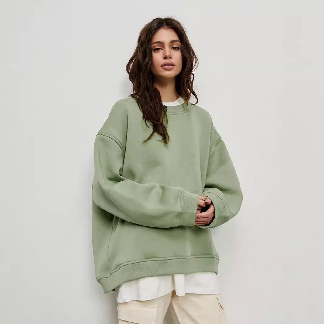Lune London | Women's Oversized Sweatshirt In Casual Style with Oversized Sleeves and Elastic Cuffs