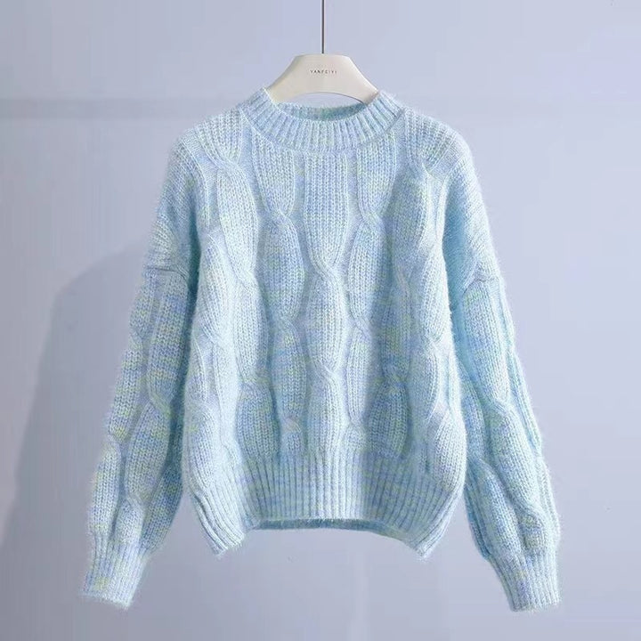 Chunky knit sweater for women with an innovative wave pattern Lune London