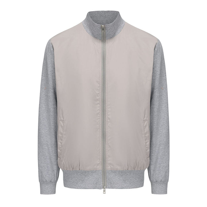 Sporty transition jacket for men with modern high collar and elastic cuffs Lune London