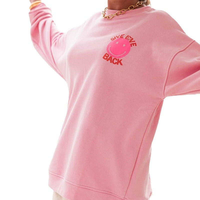 Casual sweatshirt for women with creative pattern and wide sleeves Lune London